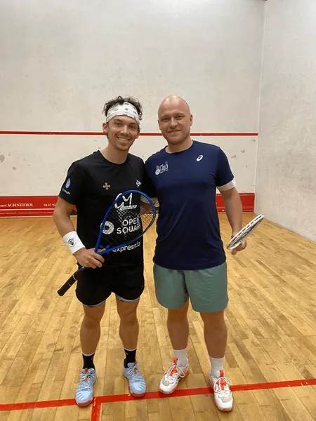 Victor et Adrien après un match